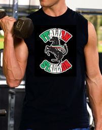 Italian Shooter Shirt - Stallion Sleeveless Muscle Shirt
