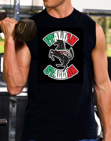 Italian Shooter Shirt - Stallion Sleeveless Muscle Shirt