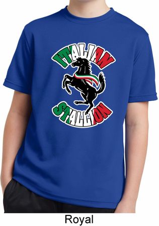 Italian Stallion Kids Moisture Wicking Shirt