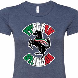 Italian Stallion Ladies Longer Length Shirt