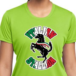 Italian Stallion Ladies Moisture Wicking Shirt