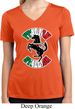 Italian Stallion Ladies Moisture Wicking V-neck Shirt