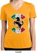 Italian Stallion Ladies Moisture Wicking V-neck Shirt