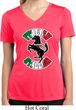 Italian Stallion Ladies Moisture Wicking V-neck Shirt