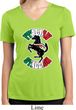 Italian Stallion Ladies Moisture Wicking V-neck Shirt