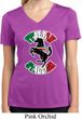 Italian Stallion Ladies Moisture Wicking V-neck Shirt