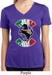 Italian Stallion Ladies Moisture Wicking V-neck Shirt