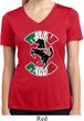 Italian Stallion Ladies Moisture Wicking V-neck Shirt
