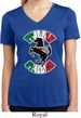 Italian Stallion Ladies Moisture Wicking V-neck Shirt