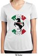 Italian Stallion Ladies Moisture Wicking V-neck Shirt