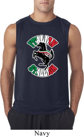 Italian Stallion Mens Sleeveless Shirt