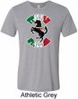 Italian Stallion Mens Tri Blend Crewneck Shirt