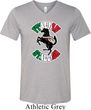 Italian Stallion Mens Tri Blend V-neck Shirt
