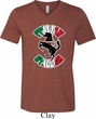 Italian Stallion Mens Tri Blend V-neck Shirt