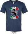 Italian Stallion Mens Tri Blend V-neck Shirt
