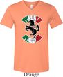 Italian Stallion Mens Tri Blend V-neck Shirt