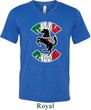 Italian Stallion Mens Tri Blend V-neck Shirt
