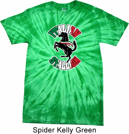 Italian Stallion Spider Tie Dye Shirt