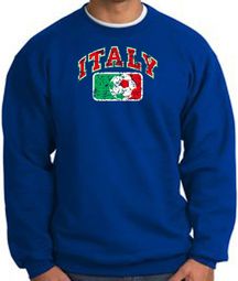 Italian Sweatshirt - Italia Soccer Futbol Adult Royal Blue Sweat Shirt Italian Sweatshirt - Italia Soccer Futbol Adult Royal Blue Sweat Shirt