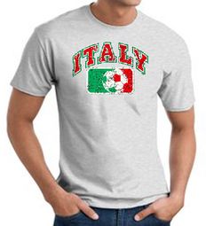 Italian T-shirt - Italy Soccer Futbol Adult Ash Tee Shirt Italian T-shirt - Italy Soccer Futbol Adult Ash Tee Shirt