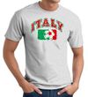 Italian T-shirt - Italy Soccer Futbol Adult Ash Tee Shirt
