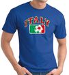 Italian T-shirt - Italy Soccer Futbol Adult Royal Blue Tee Shirt