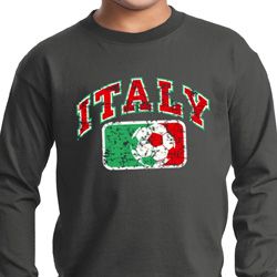 Italy Kids Long Sleeve Shirt