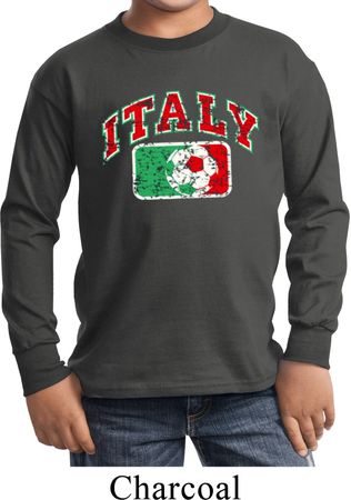 Italy Kids Long Sleeve Shirt
