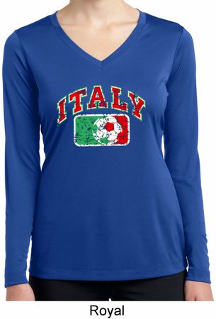Italy Ladies Dry Wicking Long Sleeve Shirt