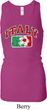 Italy Ladies Longer Length Racerback Tank Top