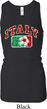 Italy Ladies Longer Length Racerback Tank Top