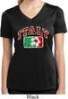Italy Ladies Moisture Wicking V-neck Shirt