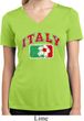 Italy Ladies Moisture Wicking V-neck Shirt