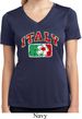 Italy Ladies Moisture Wicking V-neck Shirt