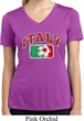Italy Ladies Moisture Wicking V-neck Shirt