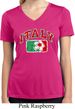 Italy Ladies Moisture Wicking V-neck Shirt