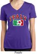 Italy Ladies Moisture Wicking V-neck Shirt