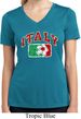 Italy Ladies Moisture Wicking V-neck Shirt