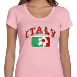 Italy Ladies Scoop Neck Shirt