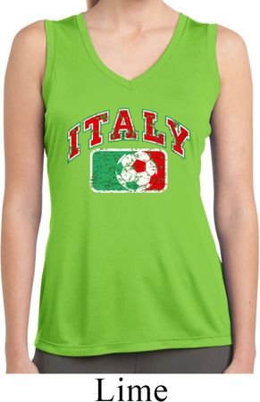 Italy Ladies Sleeveless Moisture Wicking Shirt