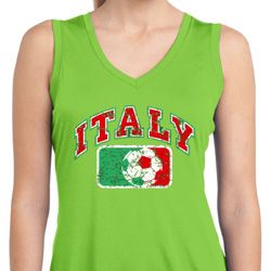 Italy Ladies Sleeveless Moisture Wicking Shirt