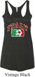 Italy Ladies Tri Blend Racerback Tank Top