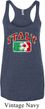 Italy Ladies Tri Blend Racerback Tank Top