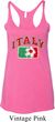 Italy Ladies Tri Blend Racerback Tank Top