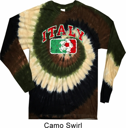Italy Long Sleeve Tie Dye Shirt