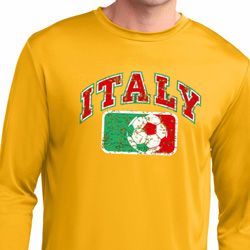Italy Mens Dry Wicking Long Sleeve Shirt Italy Mens Dry Wicking Long Sleeve Shirt