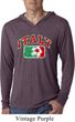 Italy Mens Hooded Shirt
