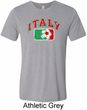 Italy Mens Tri Blend Crewneck Shirt