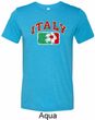 Italy Mens Tri Blend Crewneck Shirt