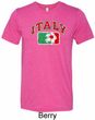 Italy Mens Tri Blend Crewneck Shirt